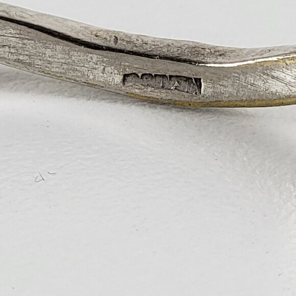 Vintage TAXCO 925 Sterling Silver Wavy Etched Bangle Bracelet 8.25 In - Picture 3 of 6